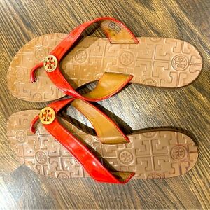 Tory Burch Thora flip flops- Coral women’s 9